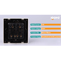 Igoto E9031 3 Gang 1 Way British Electrical Wall Switch